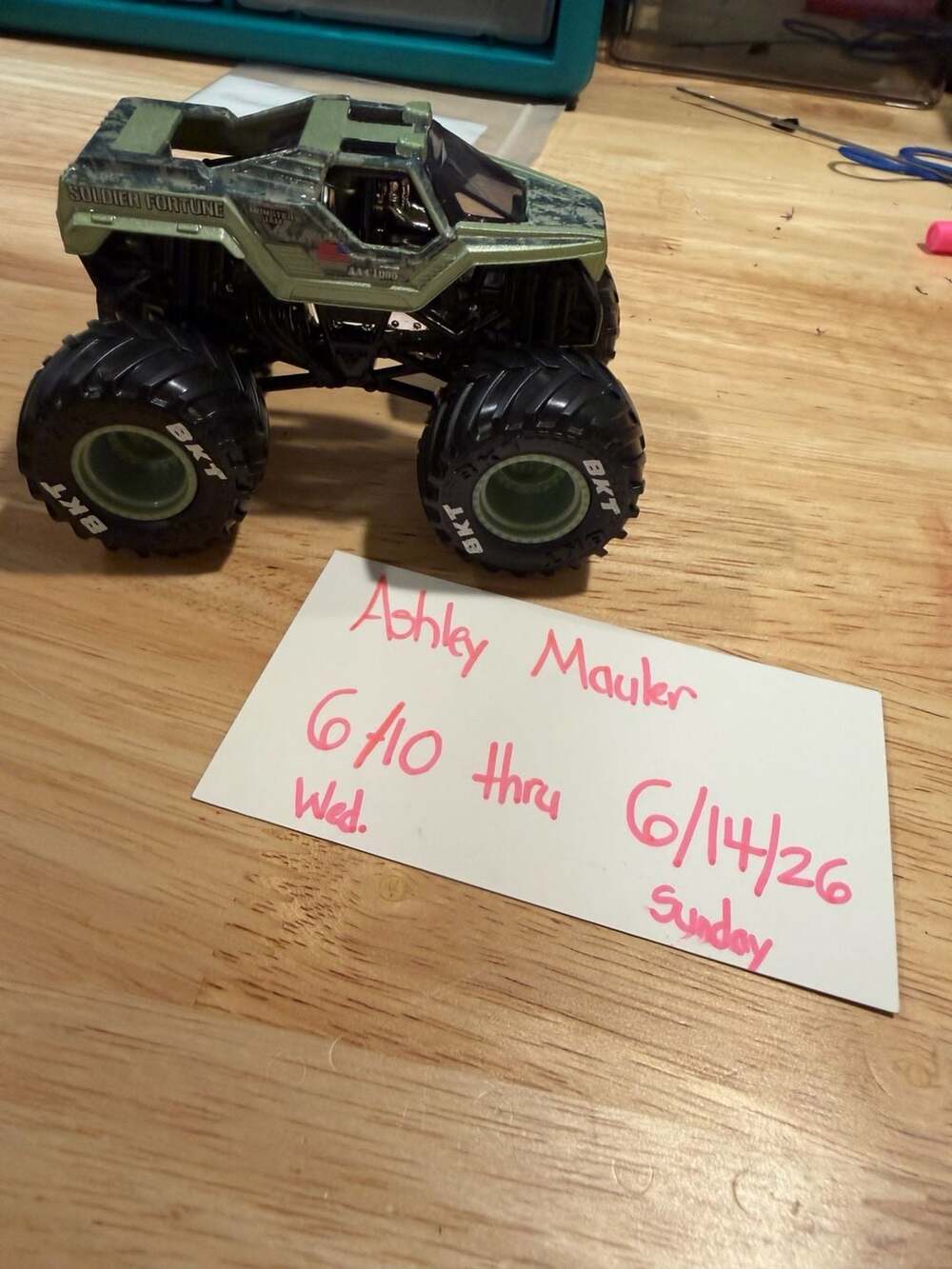 Monster Jam Soldier Fortune 1:24 Scale Camo Die-Cast Monster Truck